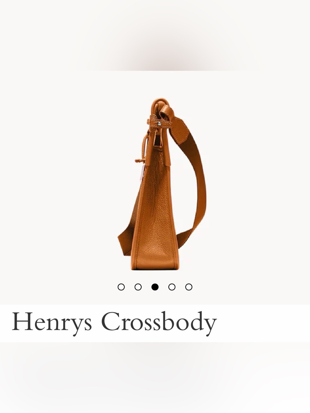 **EUC** Dooney & Bourke Tan Henrys Crossbody Bag Caramel - Picture 4 of 10